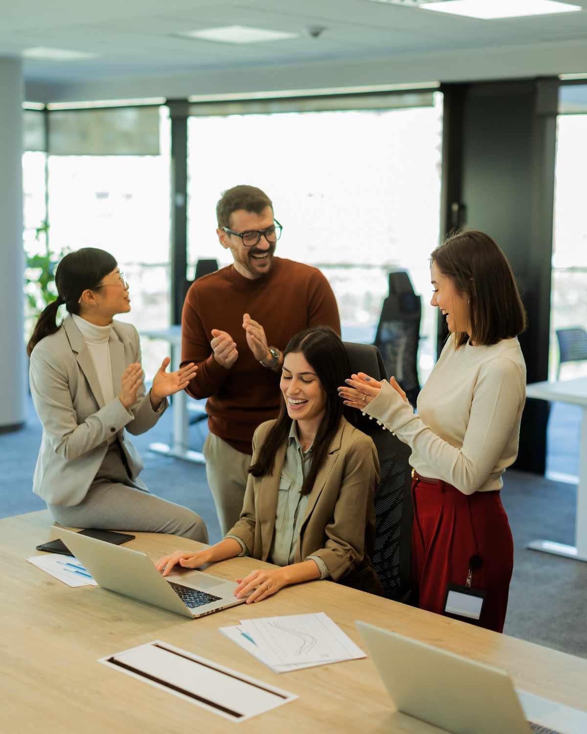 Business planning and collaboration viewed from above